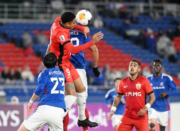 亞冠精英聯(lián)賽1/8決賽次回合，橫濱水手4比1上海海港